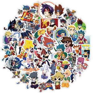 50 sztuk Mieszane Beyblade Anime Graffiti Deskorolka Naklejki do samochodu Laptop Lodówka Helmet Pad Rower Motocykl PS4 Książka Gitara PVC Naklejka