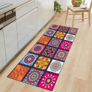 Bohemian Kitchen Mat er Modern Area Rugs Living Room Balcony Bathroom Carpet Doormat Hallway Geometric Bath 220301