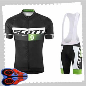 SCOTT team Cycling Short Sleeves jersey (bib) shorts set Mens Summer Traspirante Abbigliamento da bicicletta da strada MTB bike Outfits Uniforme sportiva Y210414183