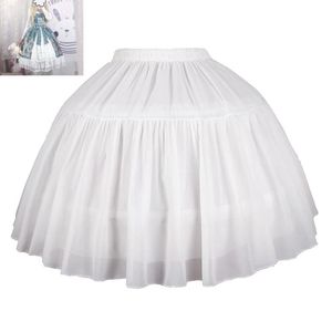 Rokken Wit Zwart Lolita Petticoat Bruids Cosplay Party Prom Dress Short Underskirt Tulle Crinoline Puffy Rok
