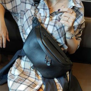 BRIGGS Belt Bag Waist Packs For Women Designer Brand Luxury Bag Quality Female Genuine leather Bag Fanny Pack Bags For Women 211124