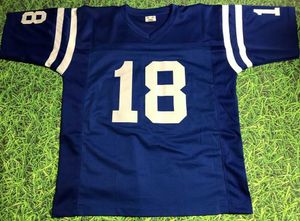 Custom Men Youth women Vintage BLACK #18 PEYTON MANNING Football Jersey size s-5XL or custom any name and number jersey