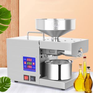 Intelligent Household Oil Press Machine Temperature Control Sesame Peanut Butter Oil Presser Small Commercial Cold Oil Press Machine