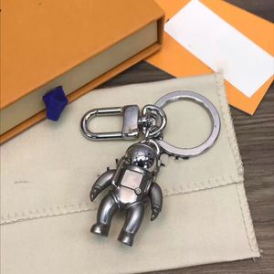 Hochwertige Asimo 3D Schlüsselanhänger Spaceman Schlüsselanhänger Roboter Ringhalter Schlüsselanhänger Ring Porte Geschenk für Männer Frauen Souvenirs Autotasche mit Box