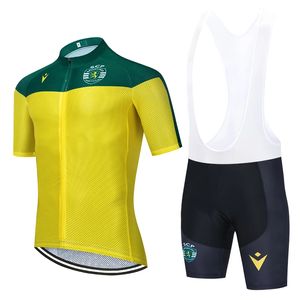 2024 TEAM sportliches Radtrikot Fahrradhosen-Set 19D Ropa Herren Sommer schnell trocknend Pro RADFAHREN Hemden KURZ Maillot Culotte tragen