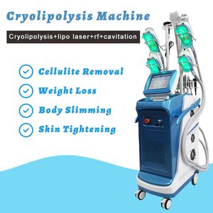 Cryolipolysis Machine Fat Freezing Cryo Vacuum Operation Slimming Equipment 4 handles working together Lipo Laser Body Shaping Device
