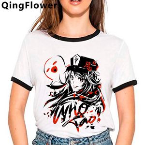 Hot Game Genshin Impact T Shirt Men Kawaii Egirl Cartoon Graphic Tee Söt Anime Tshirt Rolig Keqing Estetisk Unisex Tshirt Male Y0901