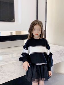 جودة عالية الخريف ربيع فتاة pullover الشتاء البنات سترات الصغار الحياكة الحركية top baby على طراز سترة أطفال دافئة الأطفال