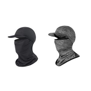 Cykelkapslar Masker Taktisk Balaclava Militär Fullständigt ansikte Skidmask Scarf Camo Svart Utomhus Sport Cykel Fotvandring Hatt Män Kvinnor Sommar