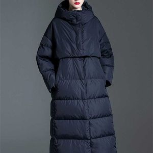 Hochwertige Daunenjacke für Damen im Winter, lockerer, lässiger Puffer, Übergröße 10XL, warme und modische Winterjacke 210930