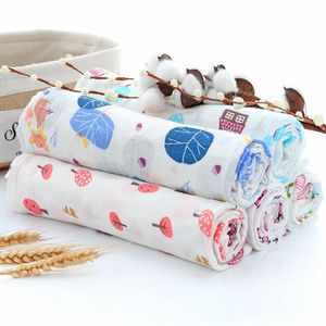 Infants Muslin Blanket Animal Baby Cotton Swaddle Babys Newborn Bathroom Towels Robes Infant Swadding Muslins Swaddles ZYY986