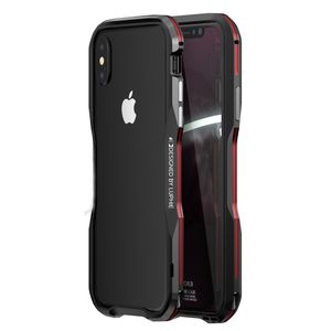 Luxury Metal Bumper Case 11 12 Pro Max XS X XR 7 8 Plus Mini SE2 Shell Aluminium Ram Hård Starkt dubbelfärgskydd