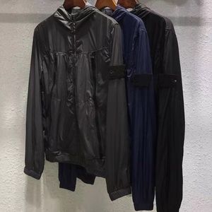 Erkek Fermuar Kapşonlu Stormsuit Moda Uzun Kollu Slim Fit Ceket ile Cep