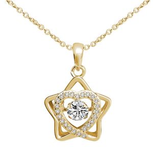 Diamond Pentagram Ketting Retro Valentijnsdag verjaardagscadeau Modieuze eenvoudige klassieke uniek voor haar hanger kettingen