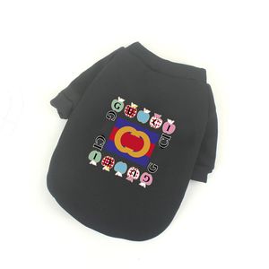 Najnowsze Druk Dog Apparel Cute Letter Designer Pet Bluzy Zima Zagęścić Soft Touch Bawełna Teddy Schnauzer Bluza