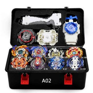 Combinação Beyblade Burst Set Brinquedos Arena Metal Fusion 4D com lançador Bayblades