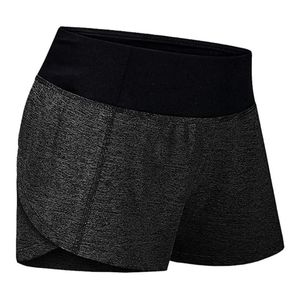 Plus Größe frauen Laufen Elastische Wasit Workout Shorts Mit Liner Taschen Weibliche Outdoor-Sport Yoga Für 2021 Sommer Laufen