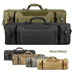 Stuff Sacks Army Tactical Rifle Backpack Dual Gun Carry Padded Bags With Shoulder Strap Hunting Military Firearm Protective Case Bag