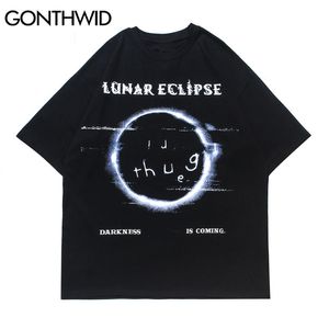 Oversized Tshirts Harajuku Graffiti Circle Short Sleeve Tees Shirts Loose Fashion Summer Streetwear Casual T-Shirt Tops 210602