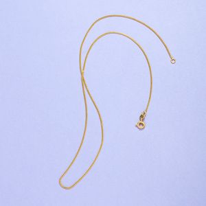 Женские 24K позолоченные ожерелье цепи NJGN005 мода свадебный подарок желтый золотой тарелка цепи ожерелья
