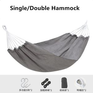 Swing-Bed Hammock Hanging Chair Canvas Fabric Patio Single Double-Hammock Travel Outdoor Camping Vandring Tr￤dg￥rdsm￶bler