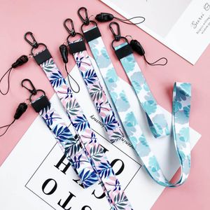 Cute Pattern DIY Ribbon Band Long&Short Straps Keychain Women Girl Key Ring For Bag Car Phone Charms Gift Fashion Jewelry