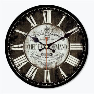 Настенные часы wanzom antique Saat Vintage круглые деревянные часы классические Horloge Murale Art Coremer