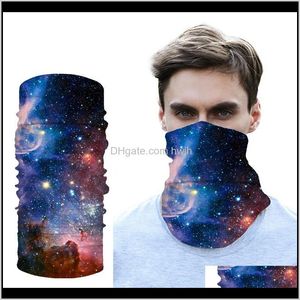 Ahwgu Pjukt Caps Masken 3D Nahtlose Sternenhimmel Bandanas Sommer Outdoor Sport Kopfbedeckung Bandana Ride Magic Schal Radfahren Halloween