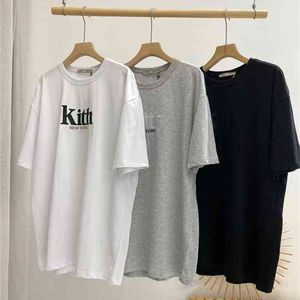 Wholesale new york fabrics resale online - KITH New York T shirt Men Women High Quality Embroidery KITH Tee Slightly Oversize Heavy Fabric Tops G1230