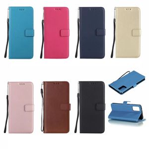 Sheep Leather Wallet Cases For Samsung A73 A53 A33 A23 4G S22 Ultra Plus A12 5G A13 Flip Cover PU Fashion Luxury Card ID Slot Magnetic Phone Folio Book Holder Pouch Strap