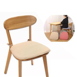 Yastık/Dekoratif Yastık Koltuk Pedi Yemek Sandalyesi Kaymaz Yastık Kanepe Sünger Keten Ev At Nalı Köpük Yastıklar