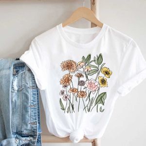 Mulheres Imprimindo Borboleta 90s Doce Amor Kawaii Dia dos Namorados Moda Roupas Imprimir Tee Tshirt Feminino T-shirt Gráfico X0628