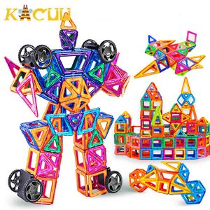 Big 157PCS-44PCS Magnetic Designer Constructor Toy For Boys Girls Magnetic Building Blocks Magnet Educational Toys For Children Q0723