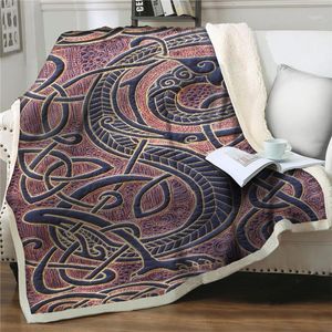 Blankets Throw 3D Creative Pattern Plush Blanket Bedspread Sofa Sherpa Couch Quilts Cover Travel Easy Wash Home Textiles
