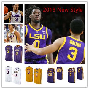 NCAA Custom LSU Tigers zszyty koszulka koszykówki college'u 1 Xavier Pinson 21 Bradley Ezewiro 25 Adam Benhayoune 30 Parker Edwards 10 Brandon Egemo 22 Spencer Mays