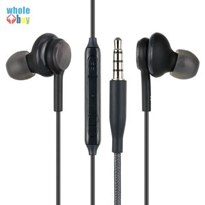 Black IG955 3.5mm In-ear with Microphone Wire Headset for Samsung Galaxy S8 S9