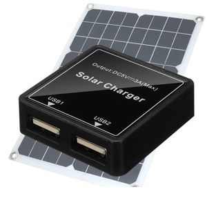 DIY-Solarpanel-Anschlussdose mit zwei USB-Spannungsreglern