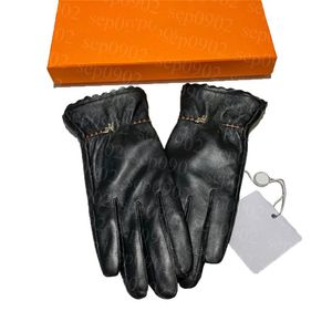 Jesień zimowe skórzane rękawiczki damskie projektanci elegancka rękawiczka na zewnątrz wiatroszczelne ciepłe akcesoria kobiety Annivesary Gift