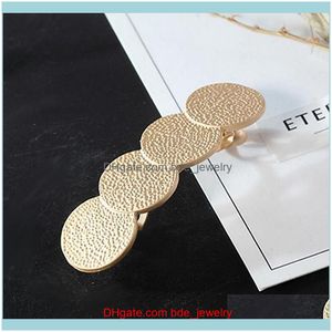 Hair Jewelryhair Clips & Barrettes Gold Sier Color Crystal Round Clip Hairpin For Women Girls Jewelry Aessories Female Drop Delivery 2021 69