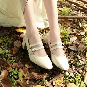 Wholesale vintage creepers shoes resale online - Buckle Mary Jane Shoes Women Chunky High Heel Vintage Lolita Shoes Woman cm High Heels Creepers Women Fashion Shoes