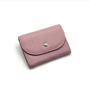 Handväska Ny liten plånbok Kvinnors Kort Ultra Tunn Head Layer Nötkreatur Läder Bag Pocket