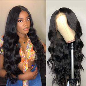 Brazilian Body Wave Lace Front Pärlor 13 * 4 Mänskliga hår Parykar 150% Densitet Lace Front Pärlor Förplockad för Svarta Kvinnor Naturligt hårlinje