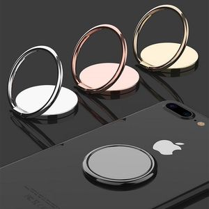 Cell Phone Grip Ring Holder Luxury metal Universal 360 Degree Rotation Finger Socket Holders Magnetic Car mounts Stand Accessories