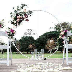 パーティーデコレーション150cmラウンドバルーンアーチホルダーサークルリーススタンドの結婚式の誕生日装飾ベビーシャワーの背景