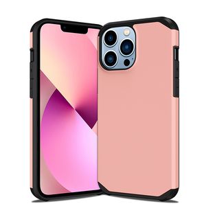 スリムアーマーデュアルレイヤー耐衝撃ケースケースiPhone 6 6S 7 8プラスX XS MAX 11 PRO 12 13ハードバックカバー