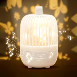 LEDスターミュージックプロジェクターナイトライト充電式ルーム装飾回転星空の空植物室ルミナリアの装飾ベッドルームの贈り物