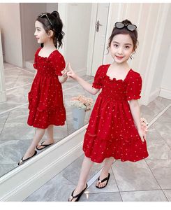 Summer Lace Dress Children Clothing Princess Kids Dresses For Girls Causal Wear Dress 2 5 12 Years Girls Dress Vestido Robe Q0716