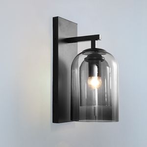 Современная настенная лампа Двойное стекло для гостиной Спальня Лофт Nordic Home Decor Hoteld Hotse Beeds LED Легкая Ванная комната Светильники