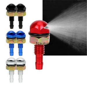 2Pcs Front Windshield Water Sprayer Car Cleaning Accessories Washer Auto Wiper Jet Nozzle Fan-Shaped Metal Bonnet
