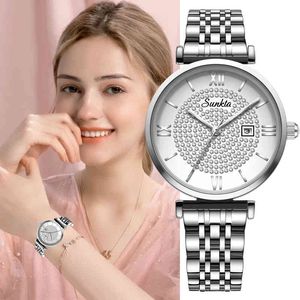 relogio feminino SUNKTA Women Watches For Women Gift Wrist Watch Ladies Luxury Watch montre femme zegarek damski reloj mujer+BOX 210517